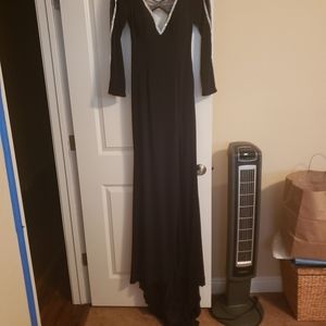 Black Rhinestone Gown
